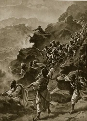 Ein Überfall der Afridis